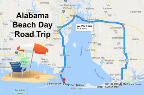 This Road Trip Will Give You The Best Alabama Beach Day You've Ever Had