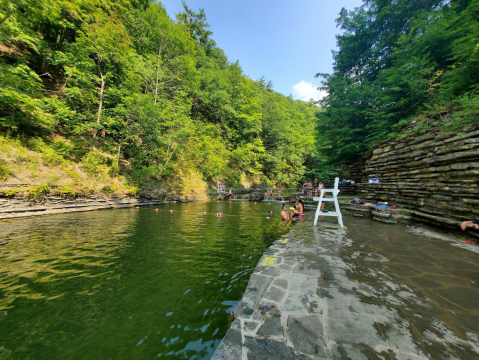 This 1-Mile Hike Near Buffalo Leads To The Dreamiest Swimming Hole