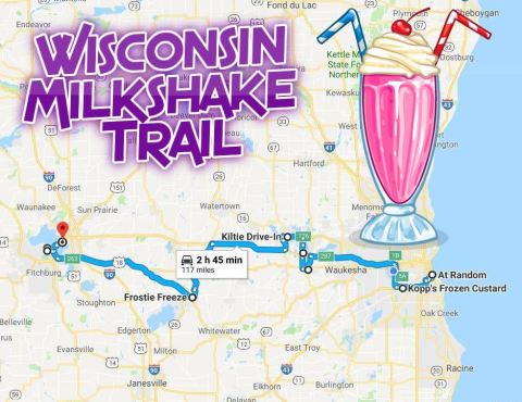 Follow This Wisconsin Milkshake Trail For The Ultimate Summer Day Trip