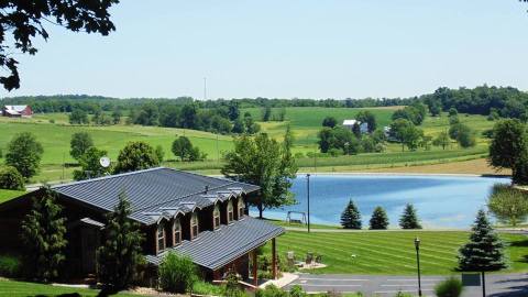 This Log Cabin Campground Near Cleveland May Just Be Your New Favorite Destination