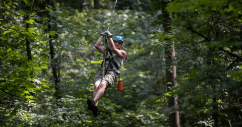 Soar Through The Treetops When You Embark On This Thrilling Canopy Tour In Ohio