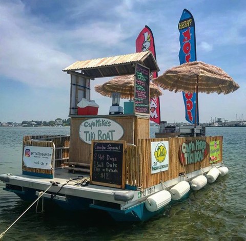 The Floating Tiki Boat Restaurant You Won't Want To Miss On The Rhode Island Waterways