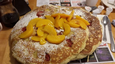 The Pancakes At This New Jersey Restaurant Are So Gigantic They Fall Off The Plate