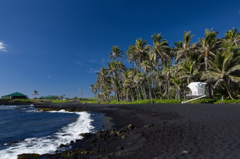 These 10 Black Sand Beaches In Hawaii Will Leave You In Awe