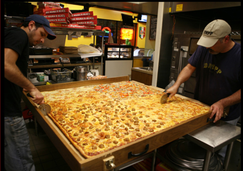 The Pizza At This Delicious Southern California Eatery Is Bigger Than The Table