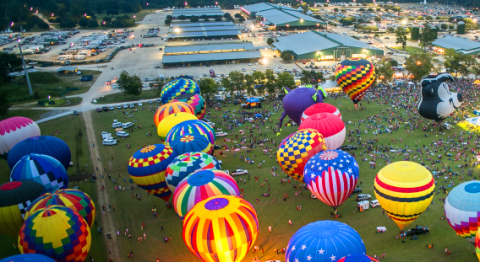 Spend The Day At This Hot Air Balloon Festival Near New Orleans For A Uniquely Colorful Experience