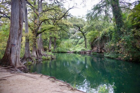 Camp Alongside This Blue Lagoon Near Austin For A Truly Magical Experience