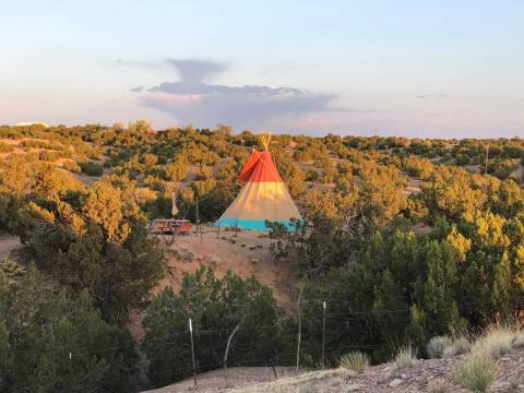 You'll Never Forget Your Stay At This Enchanting Tipi Hiding In The New Mexico Desert