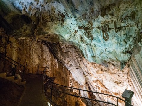 Venture Nearly 160-Feet Deep Below The Earth At These One Of A Kind Caverns In Northern California