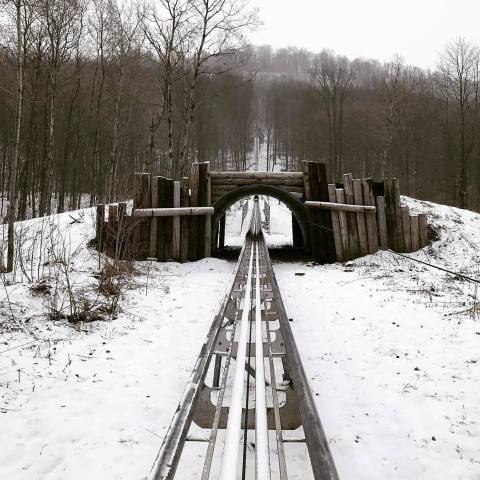 The Winter Coaster In New York That Will Take You Through A Snowy Mountain Wonderland