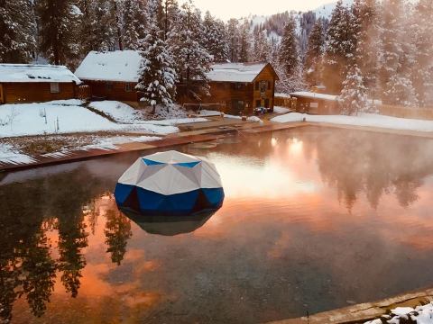 Watching Snow Fall From This One Hot Spring Resort In Idaho Is Basically Heaven