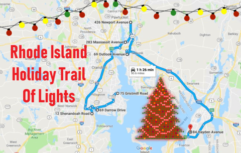 Everyone Should Take This Spectacular Holiday Trail Of Lights In Rhode Island This Season