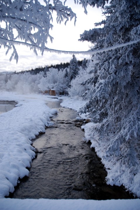 Watching Snow Fall From This One Hot Spring Resort In Alaska Is Basically Heaven