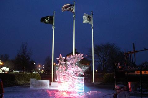 The Glowing Ice Sculptures At This Illinois Winter Festival Are Completely Enchanting