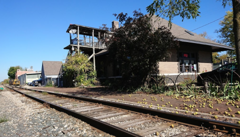 This Historic Michigan Train Depot Is Now A Beautiful Restaurant Right On The Tracks