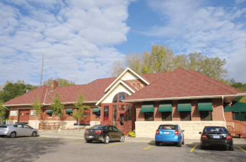 This Historic Minnesota Train Depot Is Now A Beautiful Restaurant Right On The Tracks