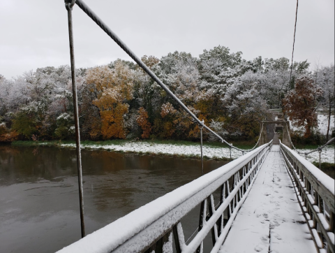 The Little Known Swinging Bridge That Shows Off Some Of The Best Views In Iowa