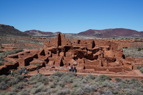 Hike To An Abandoned Village At Wupatki National Monument In Arizona