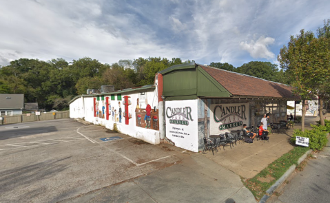 The Casual Neighborhood Georgia Grocery Store Where You Can Also Snag A Sit-Down Meal