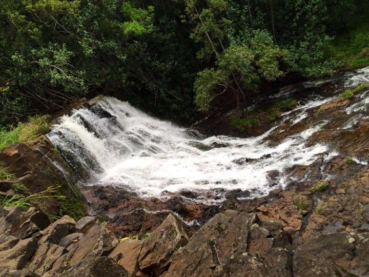 Hikers really enjoy the action-packed trail leading to the falls...