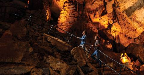 Venture Nearly 350-Feet Deep Below The Earth At These One Of A Kind Caverns Near Nashville