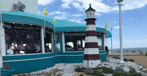 Enjoy Your Meal On The Beach At This Charming Oceanfront Restaurant In Virginia