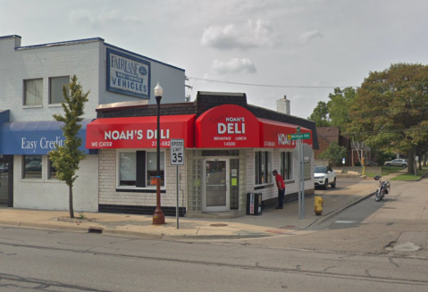 The Corned Beef Sandwiches At Noah's Deli Near Detroit Are So Gigantic They Fall Off The Plate