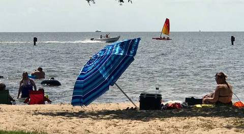 This One Campground Near New Orleans Has A Sandy Beach For Plenty Of Fun In The Sun