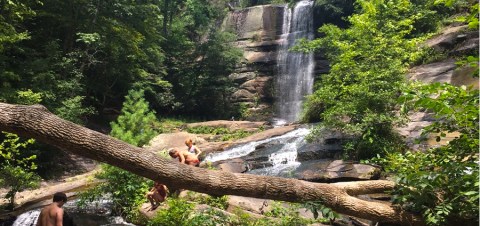 Take This Easy Trail To An Amazing Double Waterfall In South Carolina