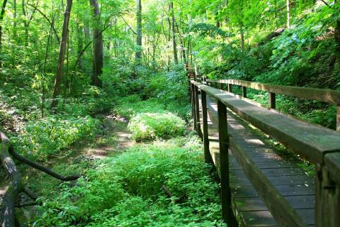 Hike To An Abandoned Village At Mounds State Park In Indiana