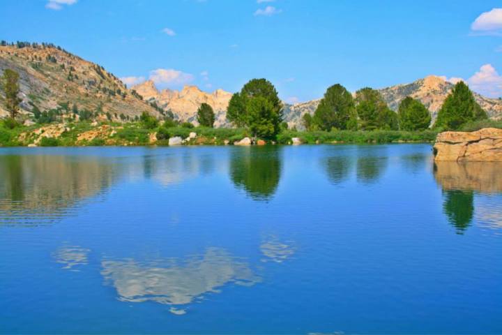 Mountain Lake In Nevada