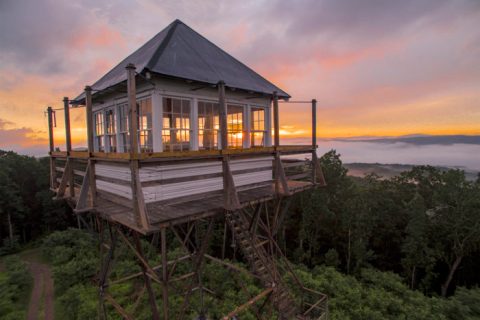 Sleep Up In The Stars At This West Virginia State Park Fire Tower