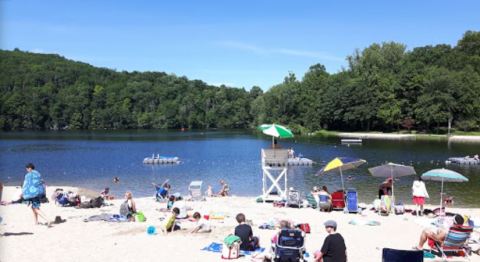 This One Beautiful Connecticut Lake Has A Beach That Rivals The Coast