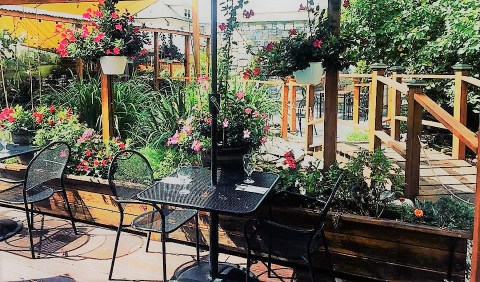 Dine In A Magical Outdoor Garden At This One Restaurant In Rhode Island