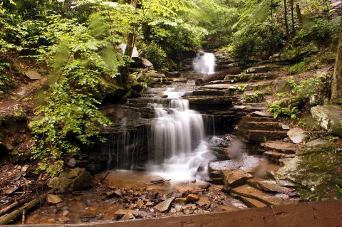 The One Park In Pennsylvania With A Swinging Bridge, Waterfalls, And Trails Truly Has It All