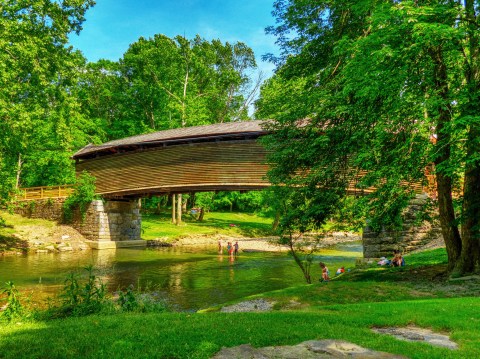 Take A Dip Under This Historic Covered Bridge For An Unforgettable Virginia Adventure