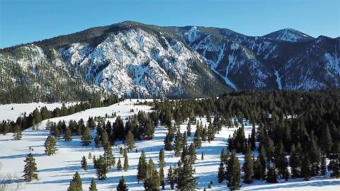 The Beautiful Place In Montana Where Snow Is Still Falling