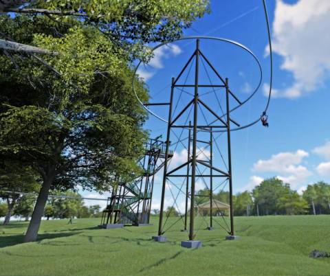 The One Of A Kind Zip Line Roller Coaster You'll Want To Ride In Indiana