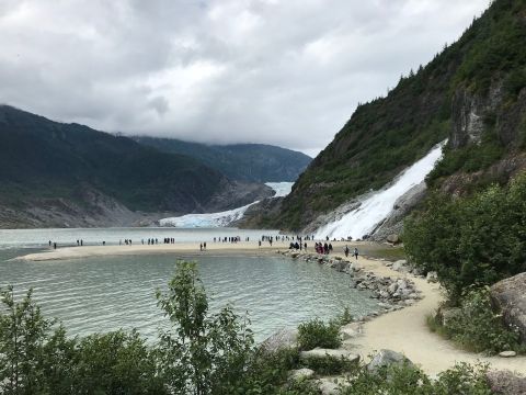 This Two-Tiered Waterfall In Alaska Is Definitely Worth The Hike