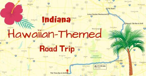 This Hawaiian-Themed Road Trip Will Take You To The Best Tiki Bars In Indiana