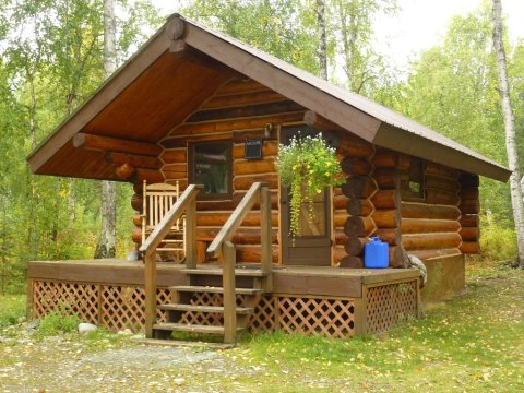 Stay In Your Own Charming Private Log Cabin In The Heart Of Alaska