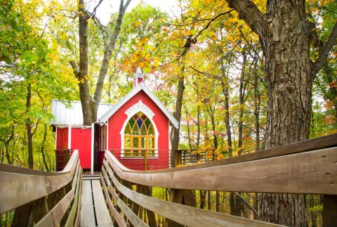 Sleep Underneath The Forest Canopy At This Epic Treehouse Near Cleveland