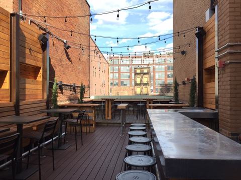 Eat Cheeseburgers On The Rooftop Patio Of Krueger's Tavern In Cincinnati