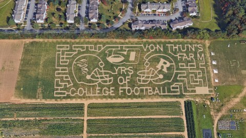 Meander Through The Six-Acre Corn Maze At Von Thun's Farm, A Beautiful Fall Destination In New Jersey