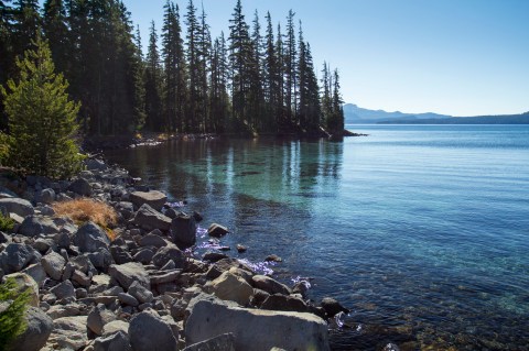 Get Away From It All At This Crystal Clear Lake In Oregon