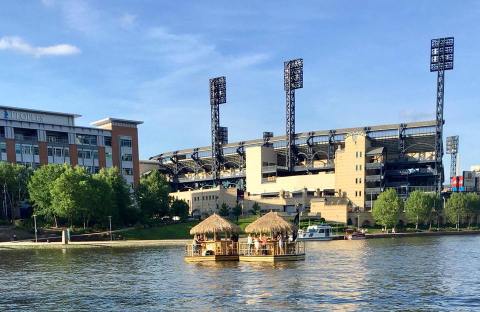 You Can Cruise Around The Allegheny River On This Floating Tiki Bar In Pennsylvania