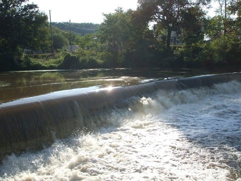 Campground At The Falls In Missouri Features A Beautiful Waterfall