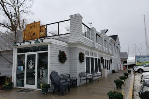 The Burgers At This Rhode Island Riverfront Restaurant Are So Worth The Drive To The Shore