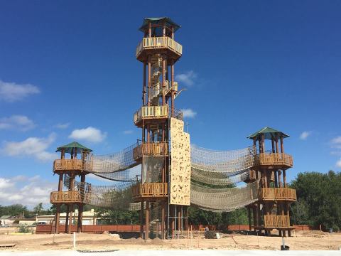 Challenge Yourself To A 3-Story Ropes Course At Texas' Adventure Park