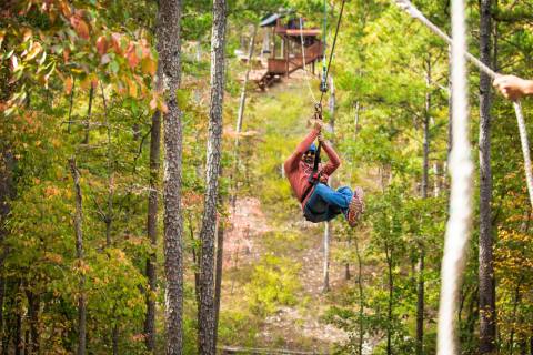 Zip Line At Rugaru Adventures In Broken Bow For A Fun, Oklahoma Adventure